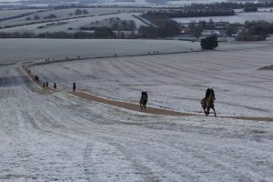 X5B1665 Winter scenes at Nicky Henderson Seven Barrows