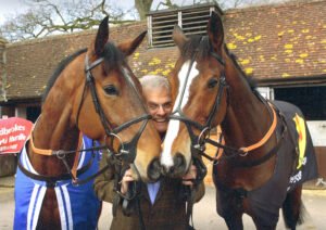 R001 001 Clive Smith with Master Minded and Kauto Star