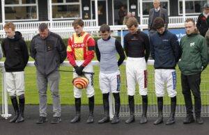 20J8467 Minutes silence at Uttoxeter