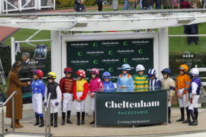 78F1488 Cheltenham Pony Race Jockeys