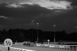 20J9066 Wolverhampton night sky bw