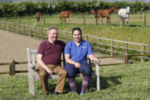20J0553 Harriet Dickin with father Robin Dickin