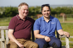 20J0556 Harriet Dickin with father Robin Dickin