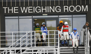78F8011 Worcester jockeys   weighing room